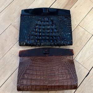 Mario Valentino Croc Clutches